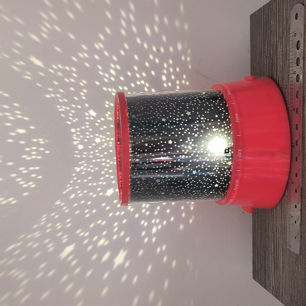 Red LED Star Projector Night Light - Picture 4 of 5